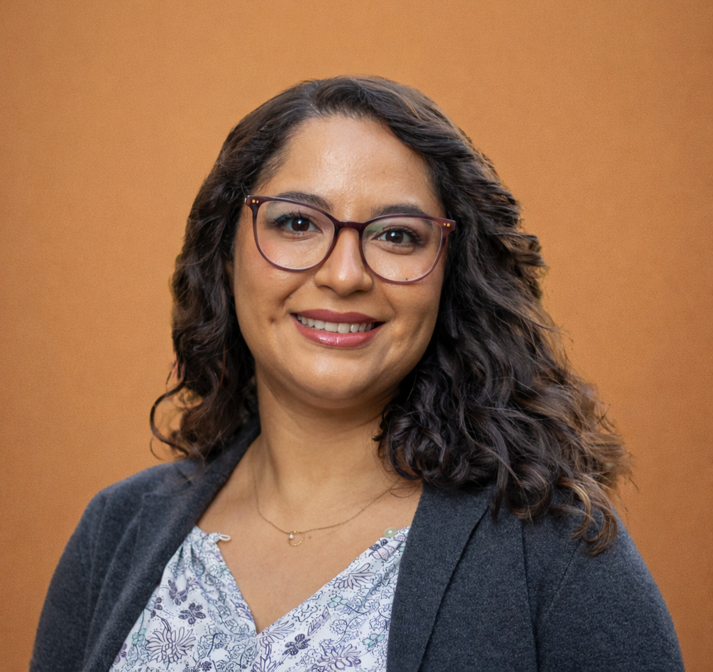 This is a headshot of C. Julieta Aguilera Rice, PhD a psychologist in Carlsbad who sees kids, teens, adults, couples and families